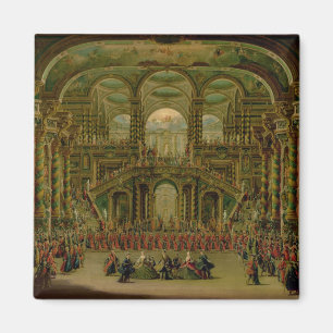 A Dance in a Baroque Rococo Palace Magnet