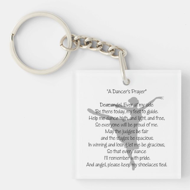 A DAncer's Prayer Dance Key Ring (Front)
