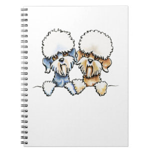 A Dandie Pair Spiral Notebook