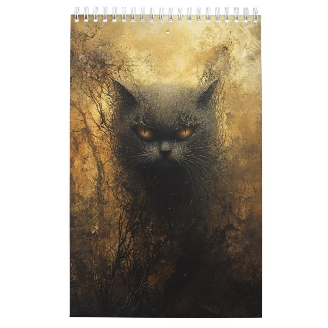 A Dark Cat Art Calendar (Back)