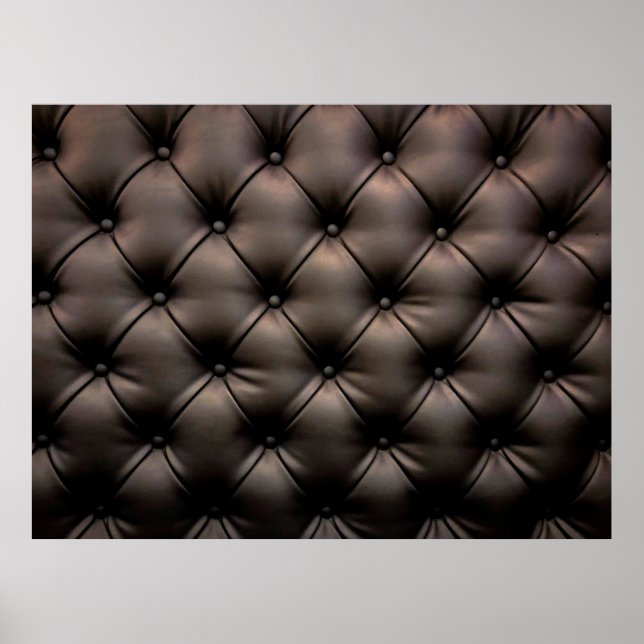 A dark leather cushion background, from a car seat poster (Front)