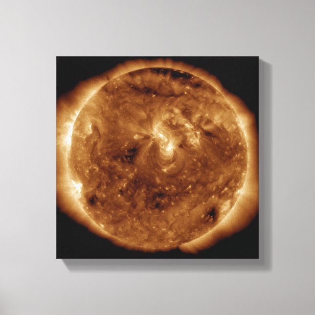 A dark rift in the sun's atmosphere canvas print (Front)