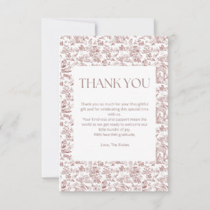 A Darling Arrival Thank You Card