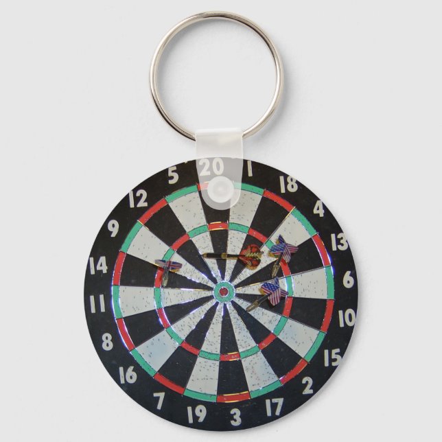 A DARTBOARD KEYCHAIN!!!! KEY RING (Front)