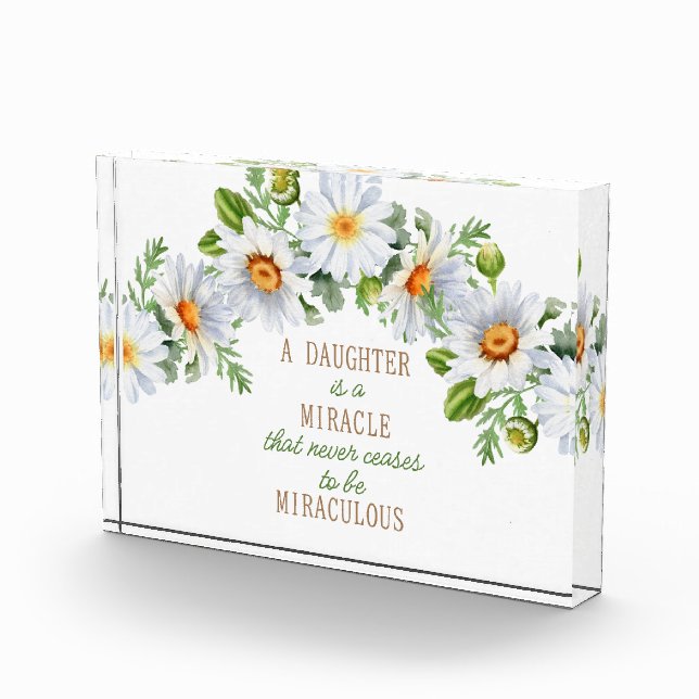 A Daughter Is A Miracle  Photo Block (Right)