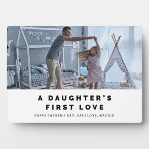 A Daughter's First Love Father's Day Plaque