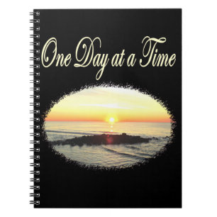 A DAY AT A TIME SUNRISE PHOTO SPIRAL NOTEBOOK