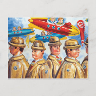"A Day at the Airport" Postcard