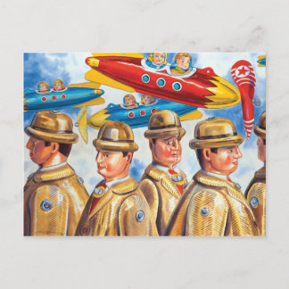 "A Day at the Airport" Postcard