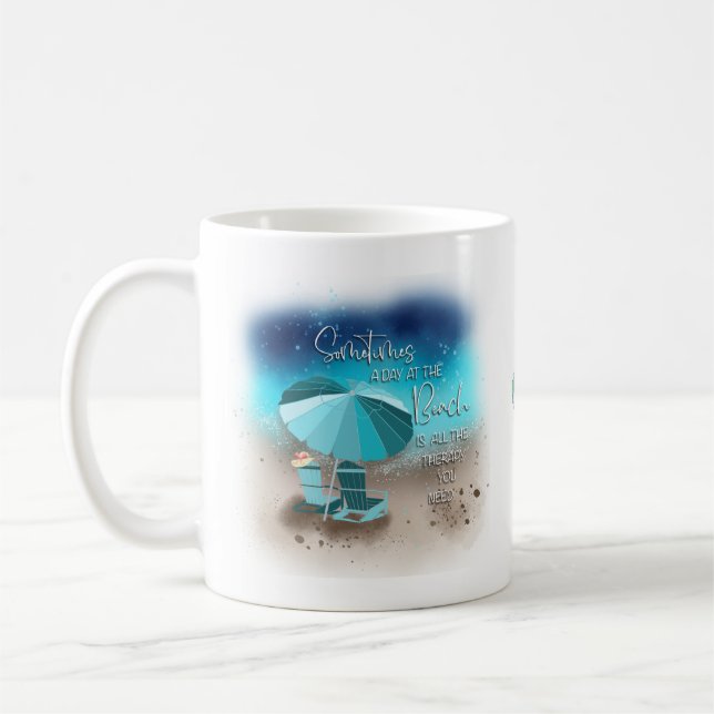 A Day At The Beach Coffee Mug (Left)