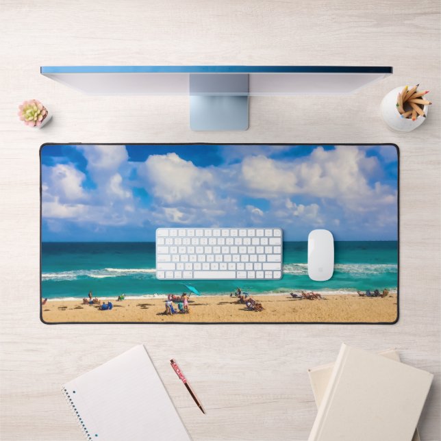 A Day at the Beach Desk Mat (Office 1)
