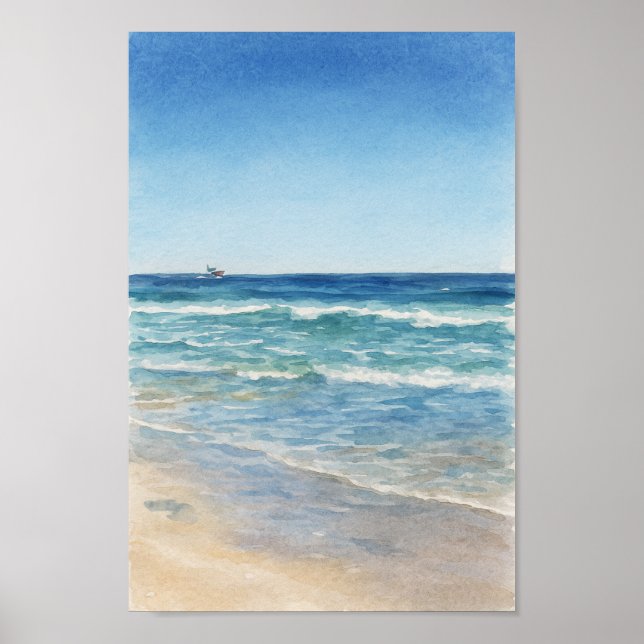 A Day at the Beach Poster (Front)