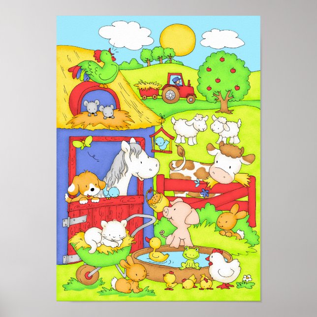 A Day at the Farm Poster (Front)