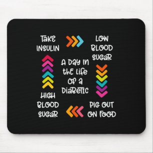 A Day In The Life Of A Diabetic Mouse Pad