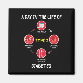 A Day In The Life Of Type 1 Diabetes Awareness Dia Magnet