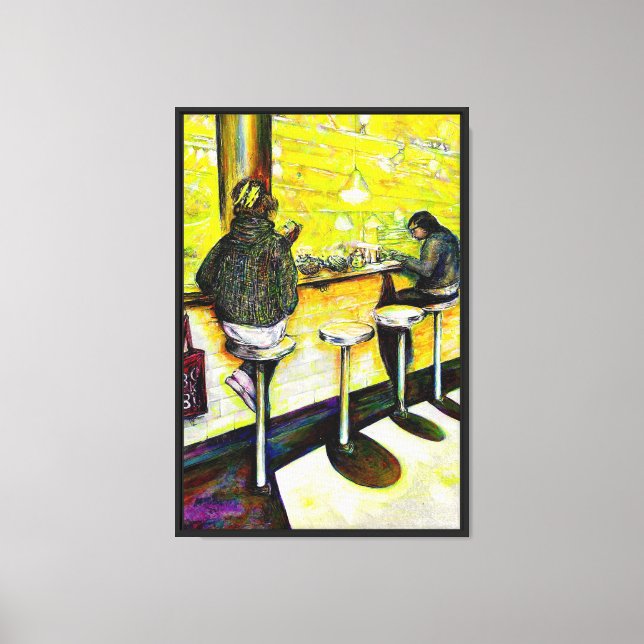 A Day Off from Crazy Canvas Print (Front)