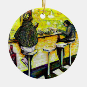 A Day Off from Crazy Ceramic Tree Decoration