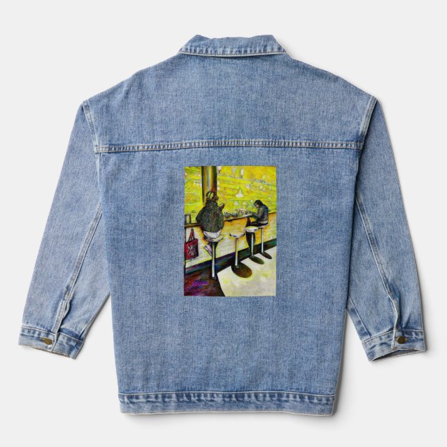 A Day Off from Crazy Denim Jacket (Back)