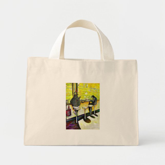 A Day Off from Crazy Mini Tote Bag (Front)