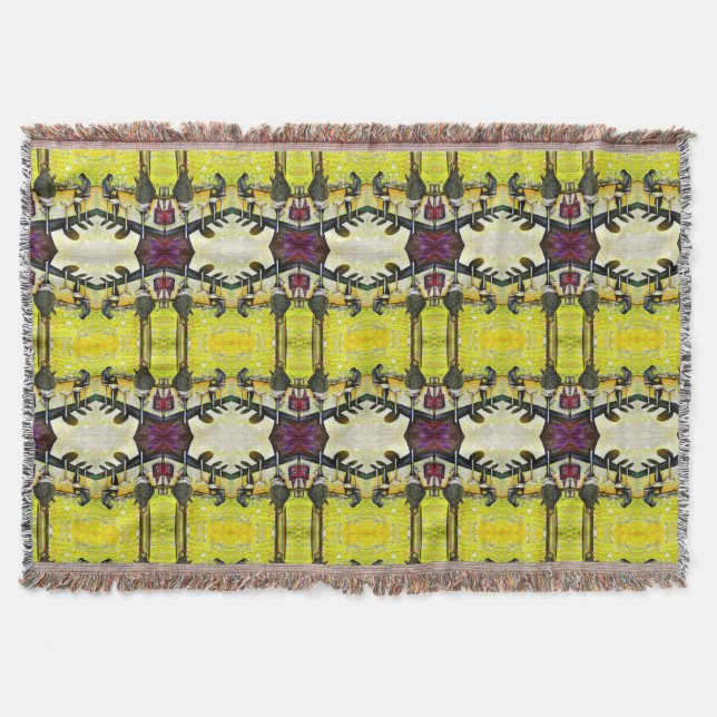 A Day Off from Crazy Throw Blanket (Front)