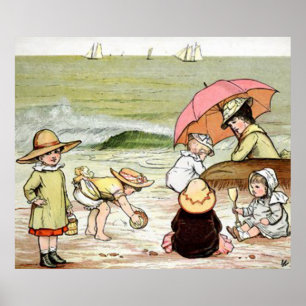 A Day on the Beach Poster