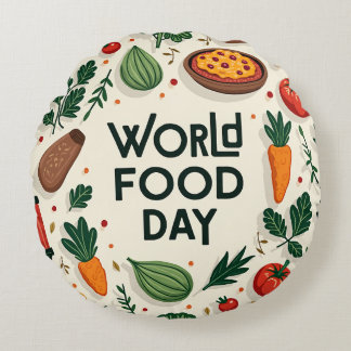 "A day that is meaningful to you" Round Cushion