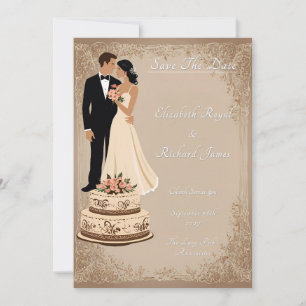 A Day to Remember Wedding Cake Wedding Invitation