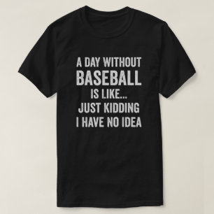 A Day Without Baseball Is Like Baseball Lover T-Shirt