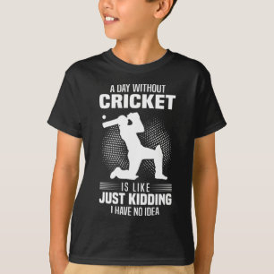 A Day Without Cricket Is Like Just Kidding No Idea T-Shirt
