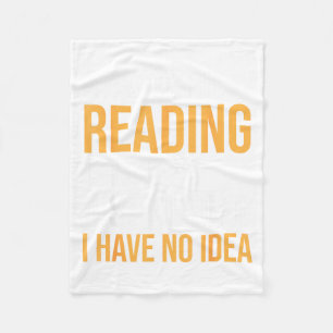 A Day Without Reading is Like Book Lovers Library Fleece Blanket