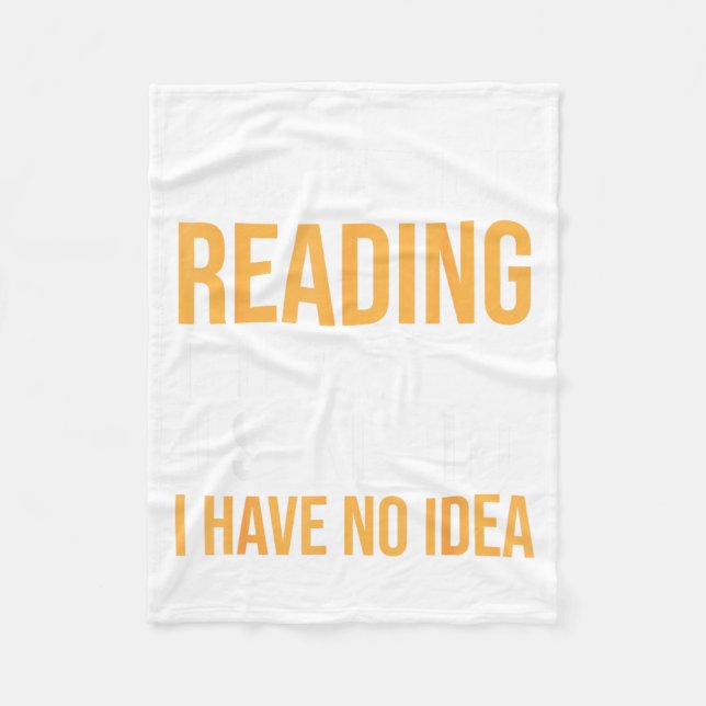 A Day Without Reading is Like Book Lovers Library Fleece Blanket (Front)