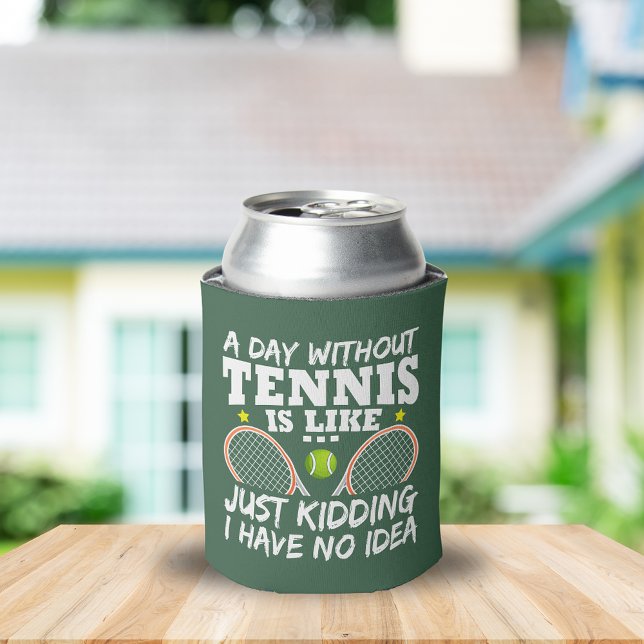 A Day Without Tennis Funny Quote Personalised Can Cooler (Creator Uploaded)
