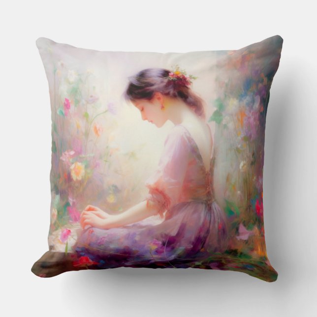 A Daydream of Flowers  Cushion (Front)