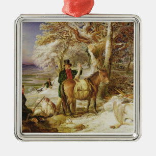 A Day's Sport, 1826 (oil on canvas) Metal Tree Decoration