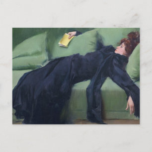 A Decadent Girl - Ramon Casas Postcard