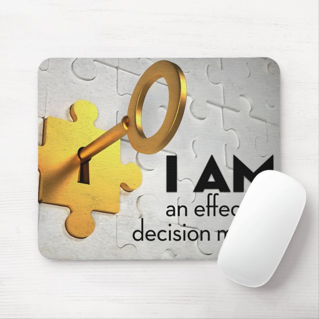 "A decision maker" Motivation Affirmation Mouse Pad (With Mouse)