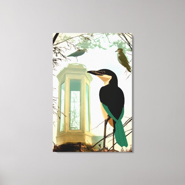 A deep breath before the cold sets in. canvas print (Front)