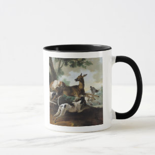 A Deer Chased by Dogs, 1725 Mug