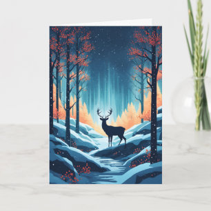A Deer in a Fantasy Forest Card