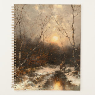 A Deer in a Forest by Moonlight – Désiré Thomassin Planner