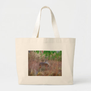 A Deer in the Tall Grass Large Tote Bag
