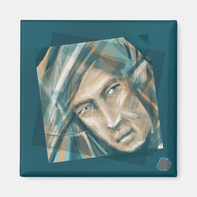 A Defiant Green Elf Magnet (Front)