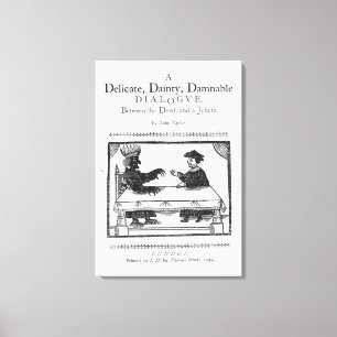 A Delicate Dainty Damnable Dialogue Canvas Print