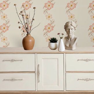 A Delicate & Ethereal Floral Design Softness Color Wallpaper