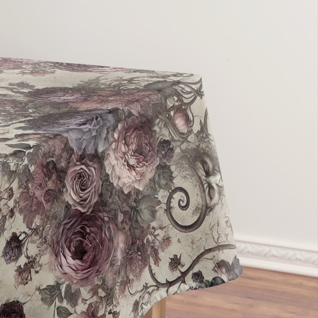 A Delicate Repulsion – Gothic Large Pattern Tablecloth (In Situ)