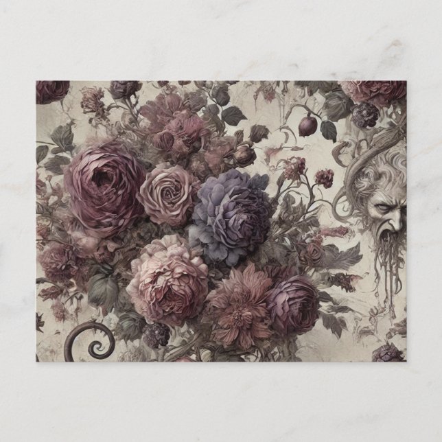 A Delicate Repulsion – Gothic Victorian  Holiday Postcard (Front)