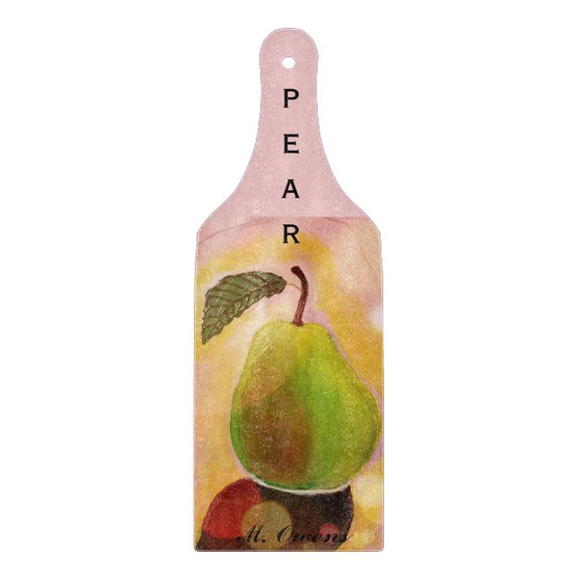 A Delicious Pear Cutting Board (Front)