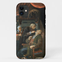 A Dentist Examining The Tooth of an Old Man (oil o