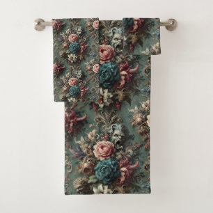 A Deranged Dirge – Gothic Victorian Bath Towel Set