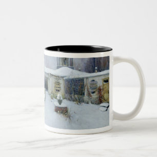 A deserted manor house Two-Tone coffee mug